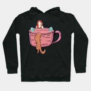 Mermaid in a cup with skulls Hoodie